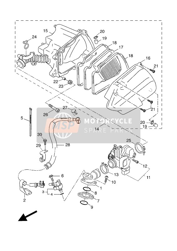 10BE37500100, Carter D'Accelerateu, Yamaha, 0